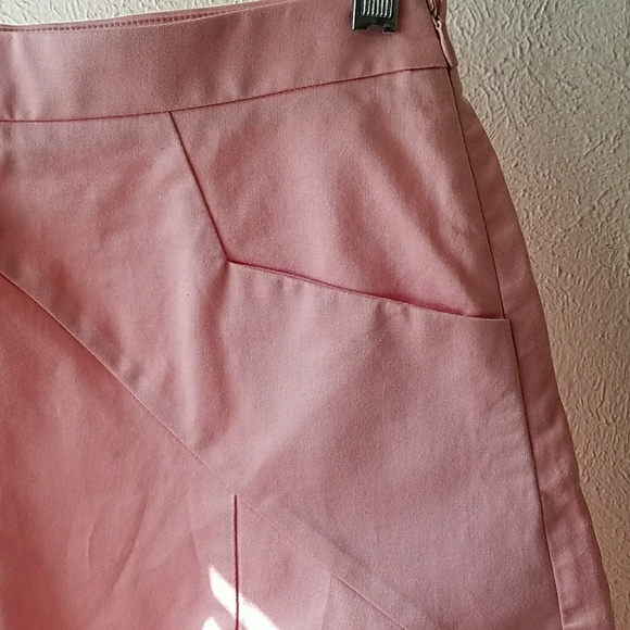 High waisted pastel femenine pink cotton skirt - Picture 5 of 8